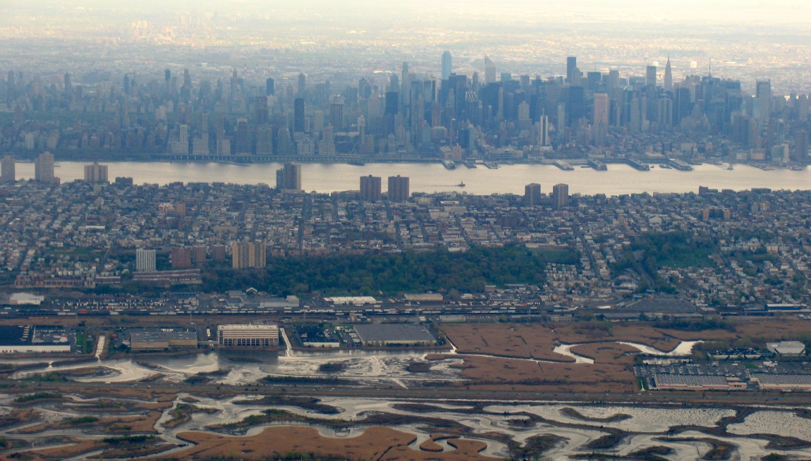 Flying into Newark