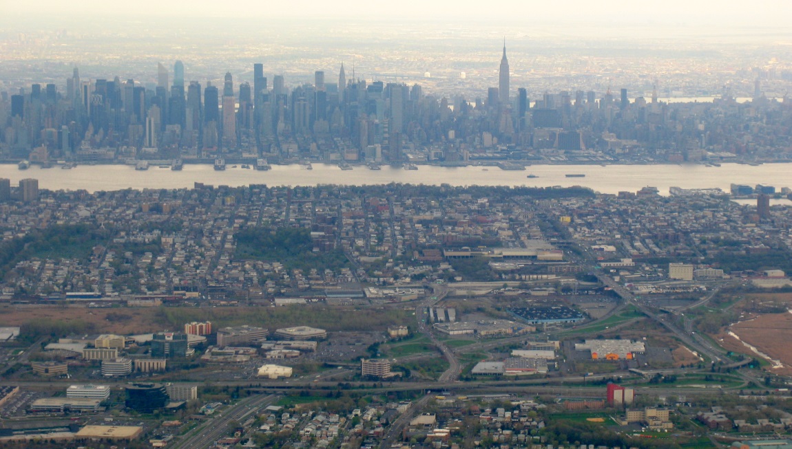 Flying into Newark