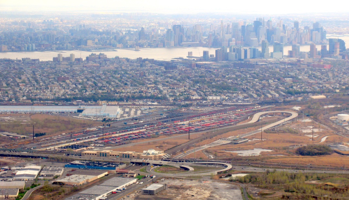 Flying into Newark