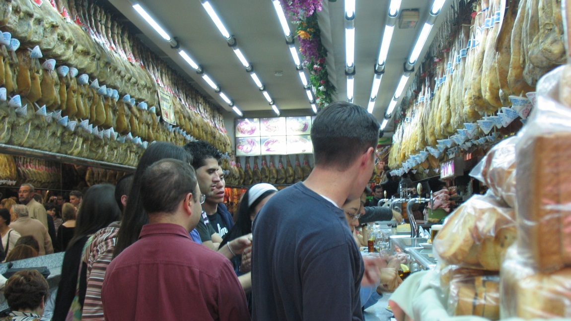 Meat market on Ronda de Atocha Street
