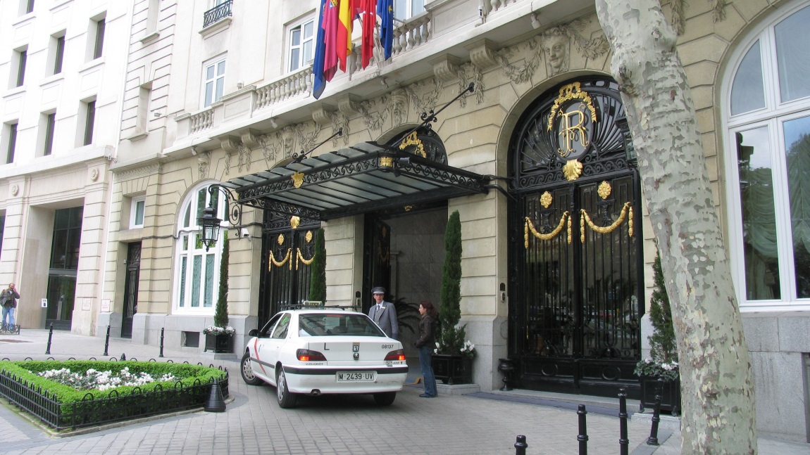 Entrance to the Ritz Hotel
