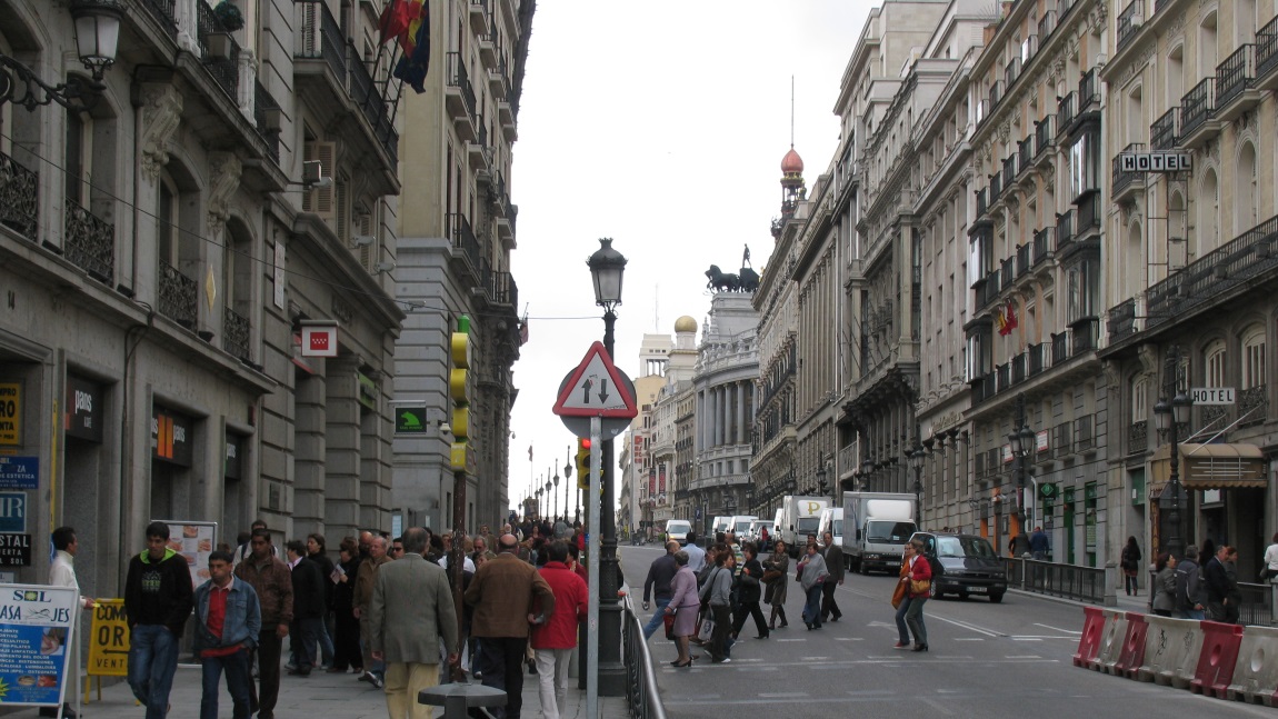 Looking up Calle de Sevilla