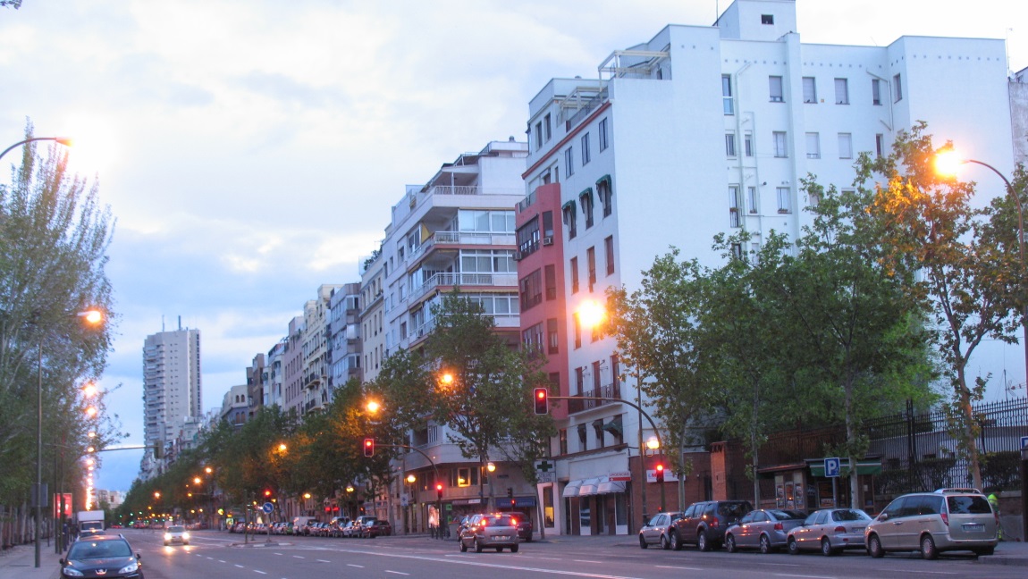 Looking North up Ave. de Menndez Pelayo