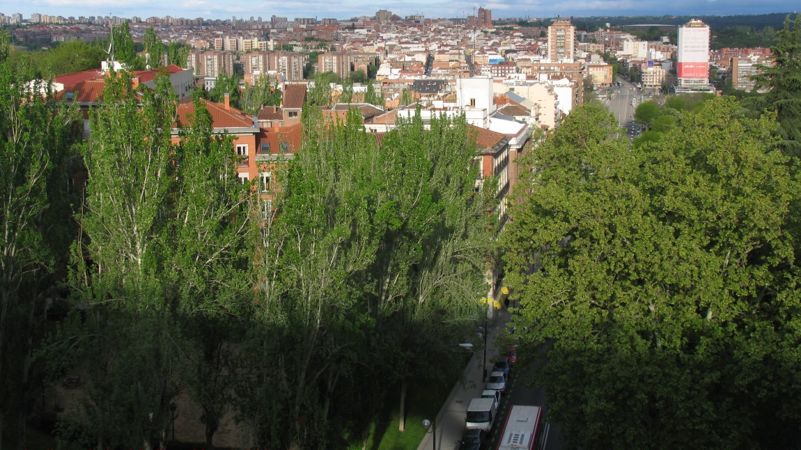 Muralla rabe Garden from Calle de Bailn