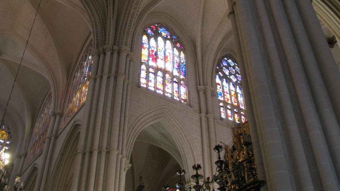 Inside the Santa Iglesia Catedral Primada de Toledo church