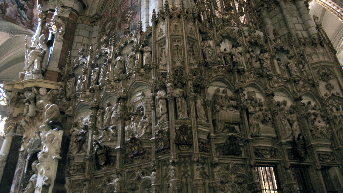 Inside the Santa Iglesia Catedral Primada de Toledo church