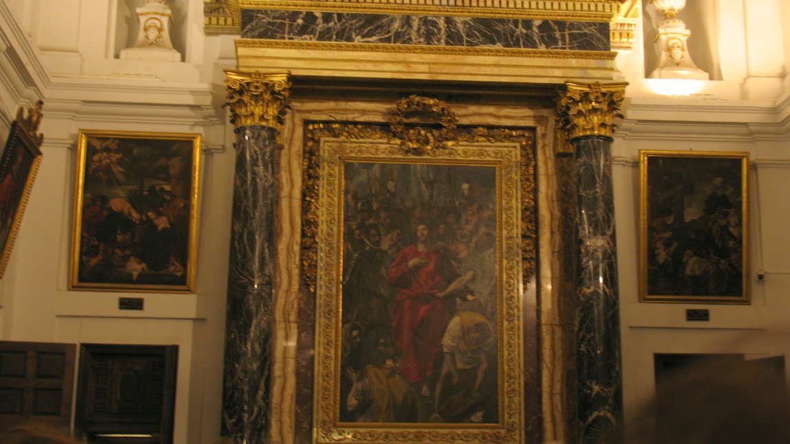 Inside the Santa Iglesia Catedral Primada de Toledo church