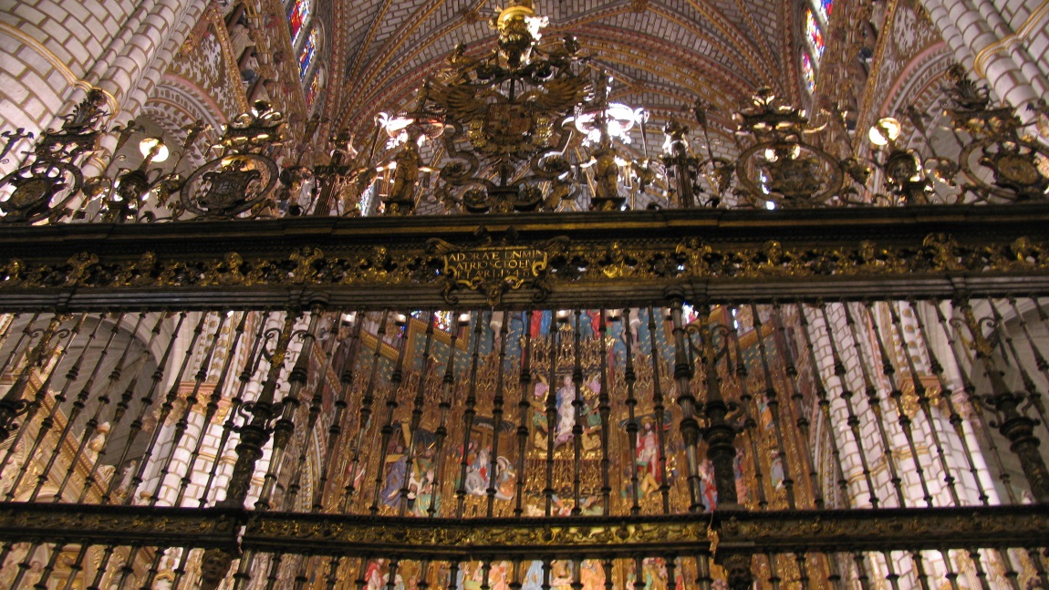Inside the Santa Iglesia Catedral Primada de Toledo church