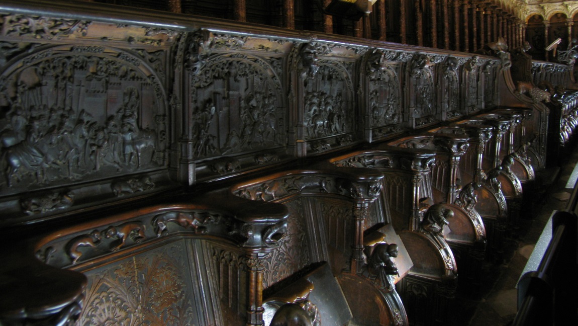 Inside the Santa Iglesia Catedral Primada de Toledo church