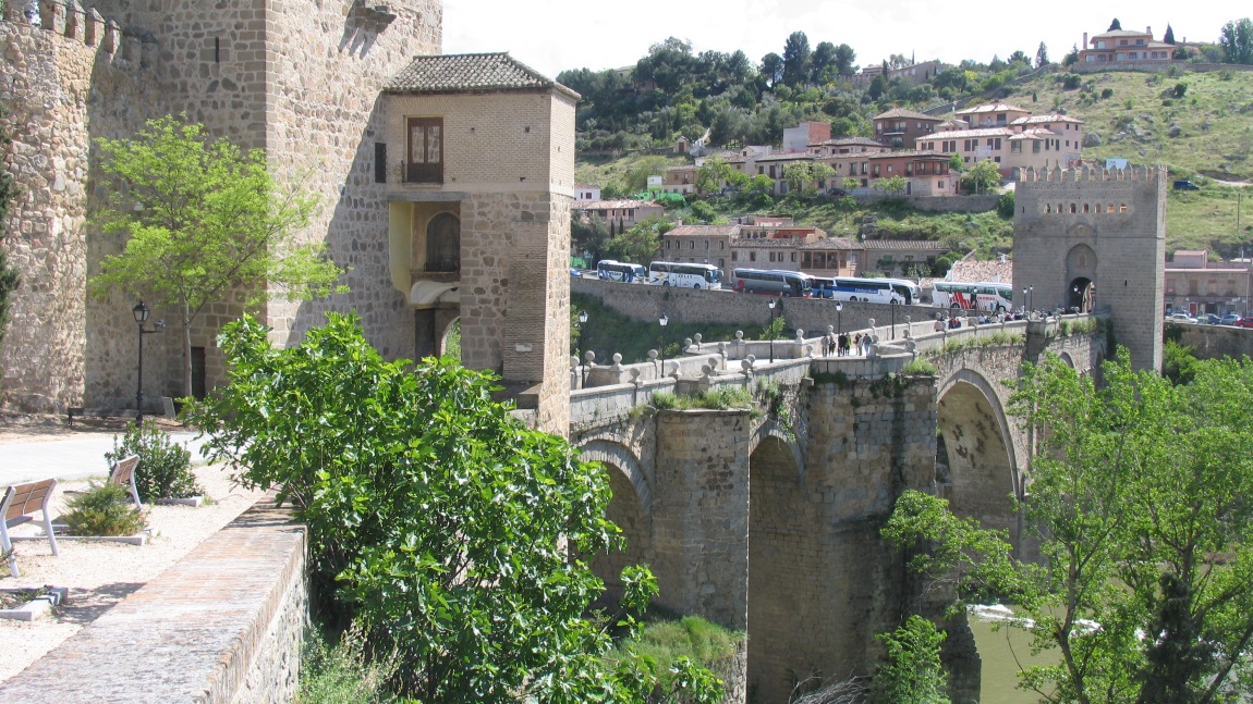 Looking across San Martin's Bridge