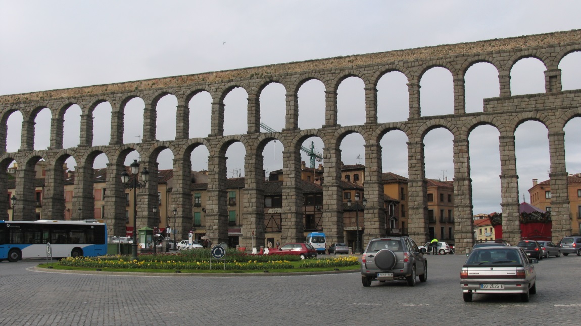 Roman aqueduct in Segovia