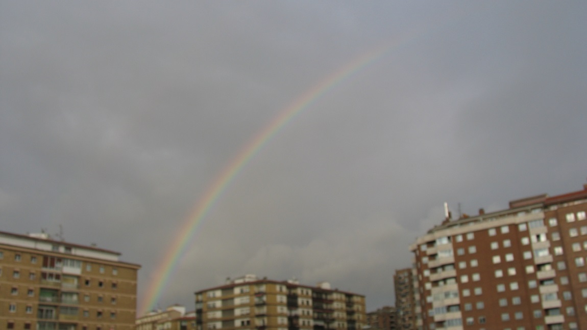 Rainbow from our hotel window