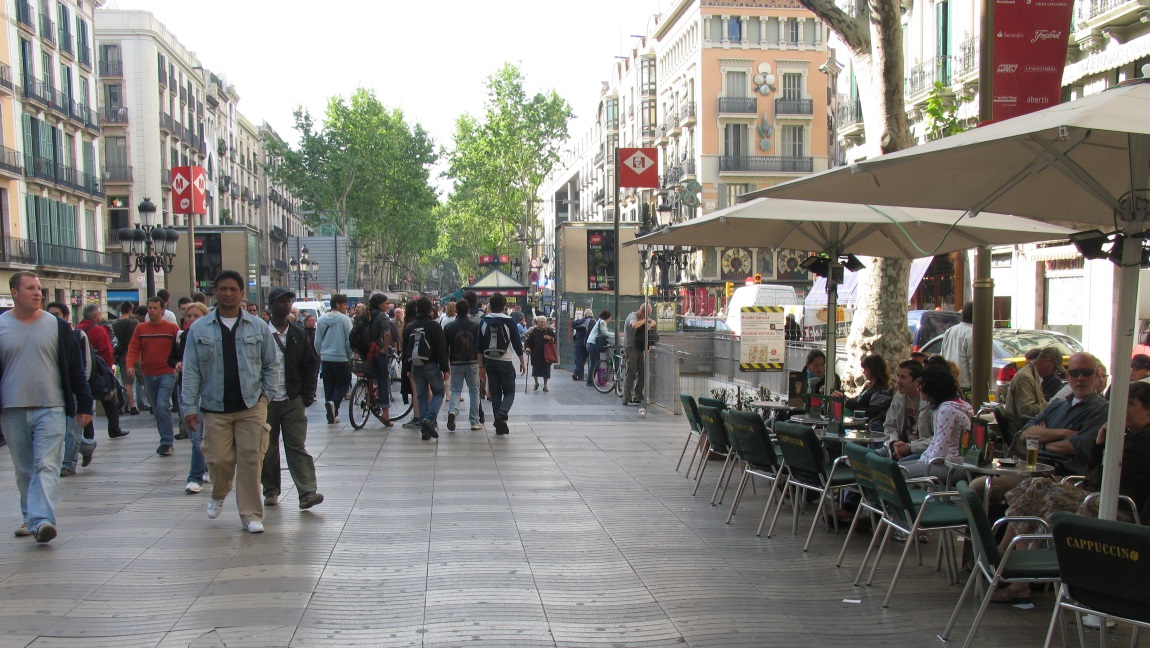 Walking on La Rambla