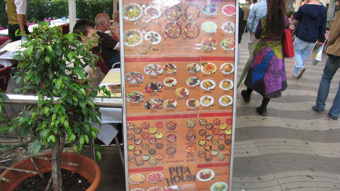 Menu for Pita House
