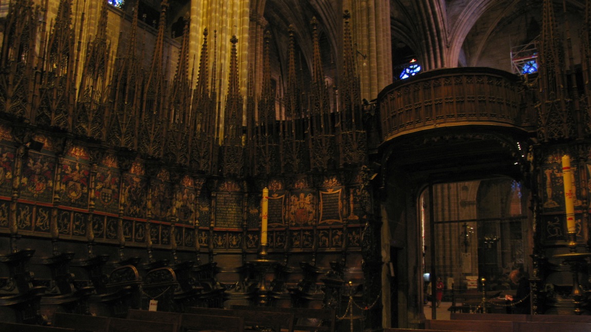 Inside the Cathedral of Barcelona