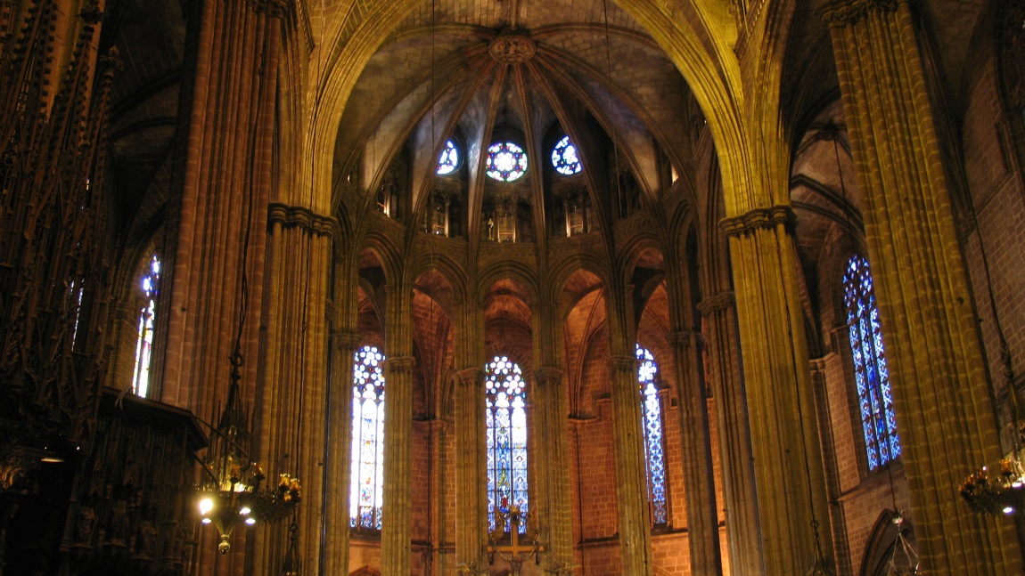 Inside the Cathedral of Barcelona