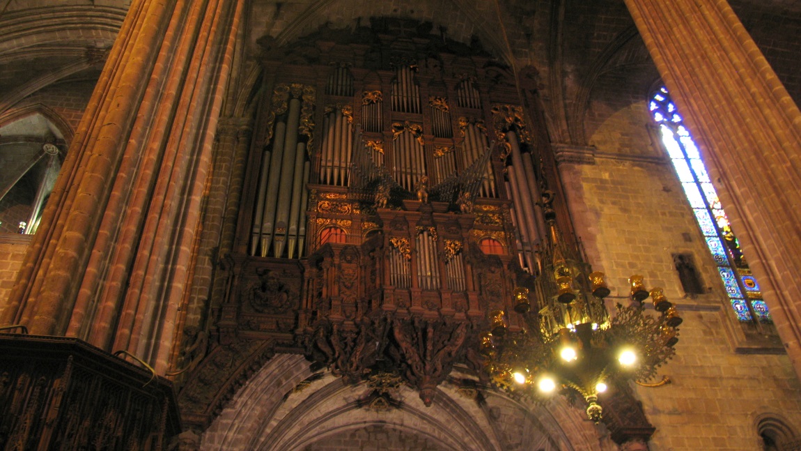 Inside the Cathedral of Barcelona
