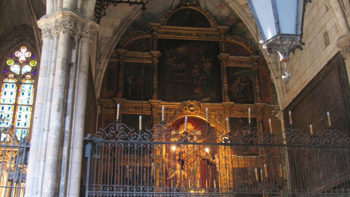 Inside the Cathedral of Barcelona
