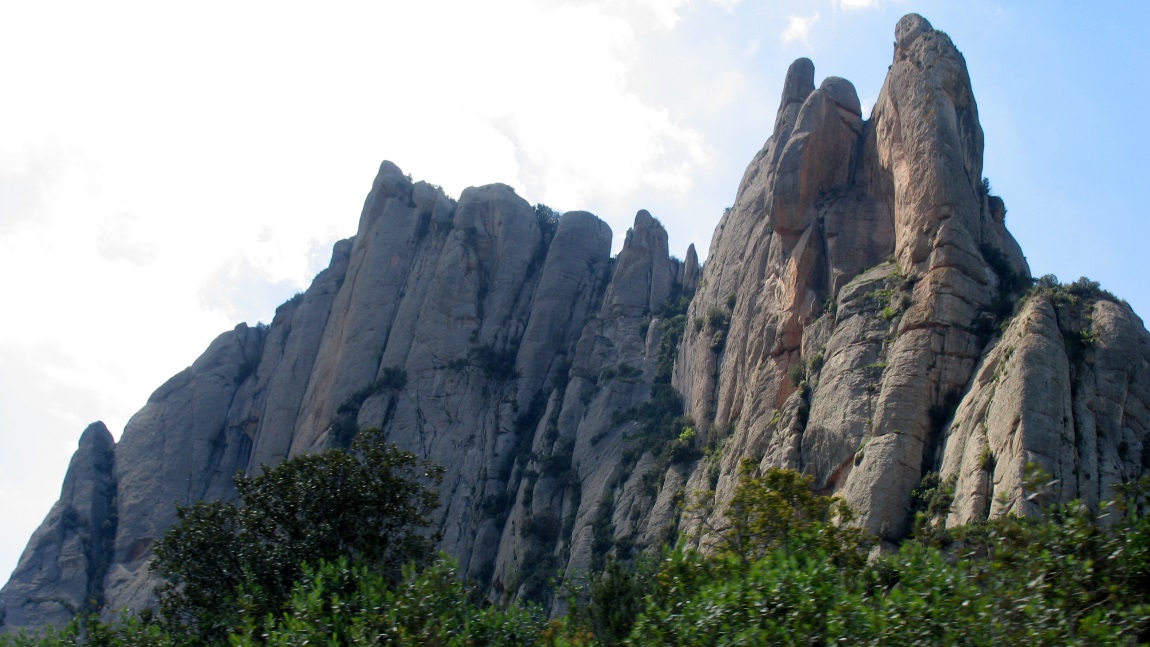 Driving up Montserrat