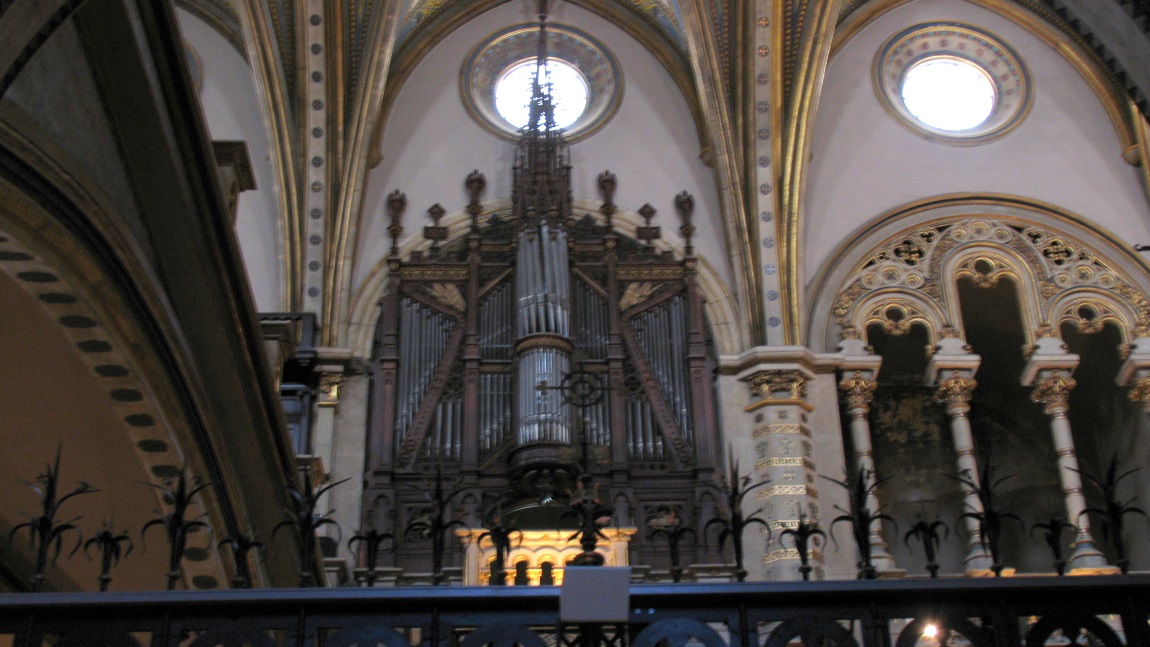 Inside Santa Maria de Montserrat Abbey