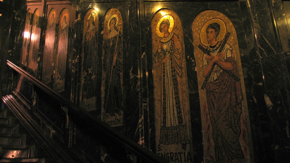 Inside Santa Maria de Montserrat Abbey