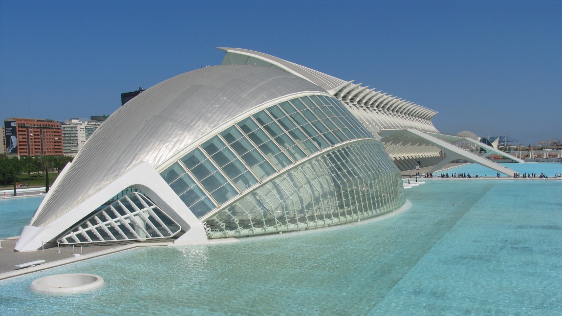 Hemisfric IMAX Theater and the Paseo de Arbotantes