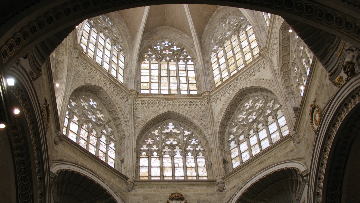 Inside Valencia cathedral