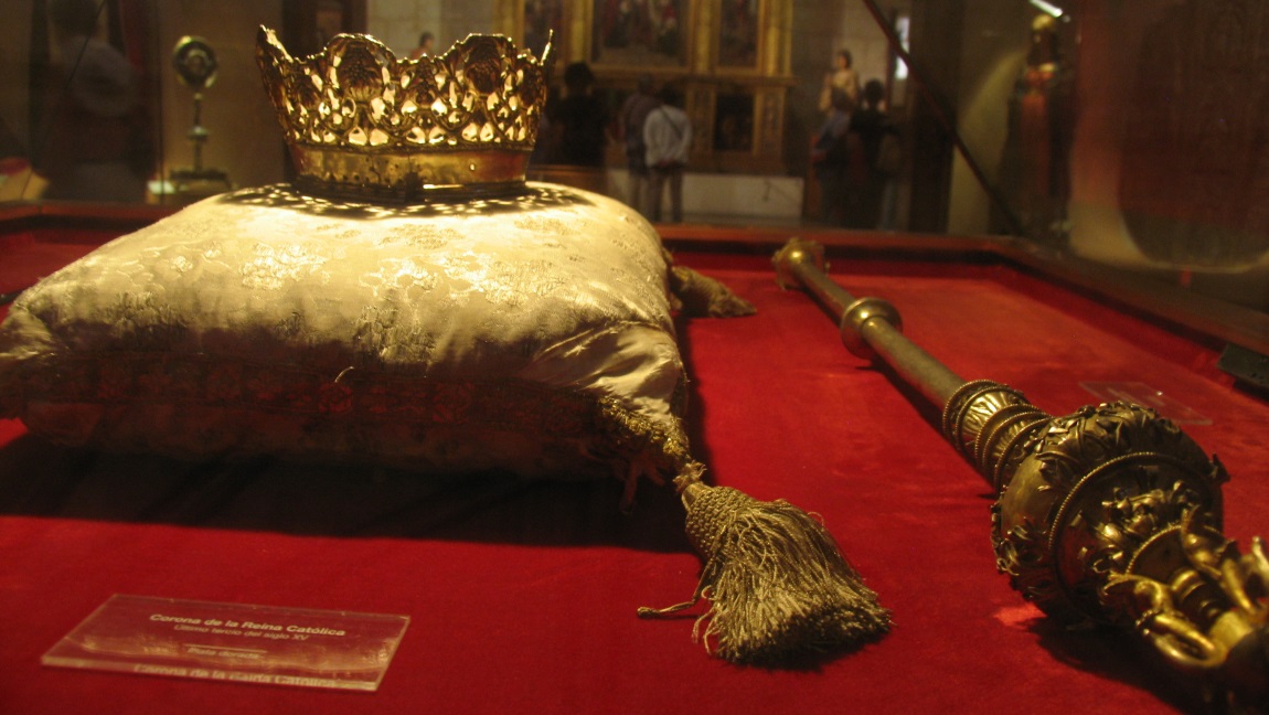 Crown and scepter of Queen Isabella of Castile