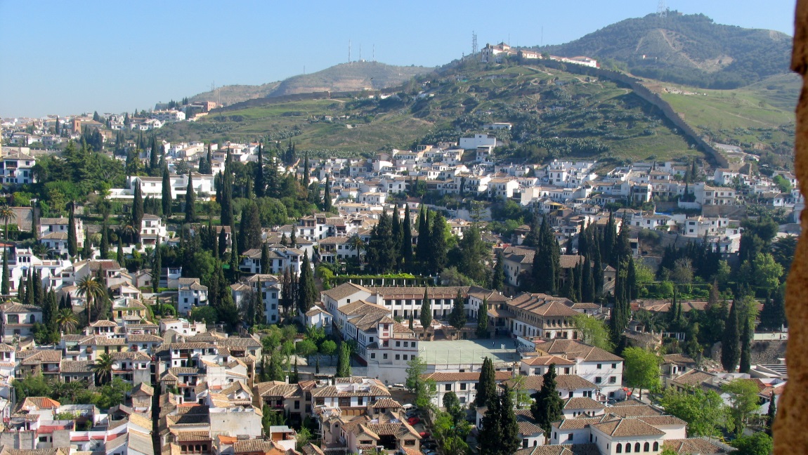 Looking out from La Alhambra