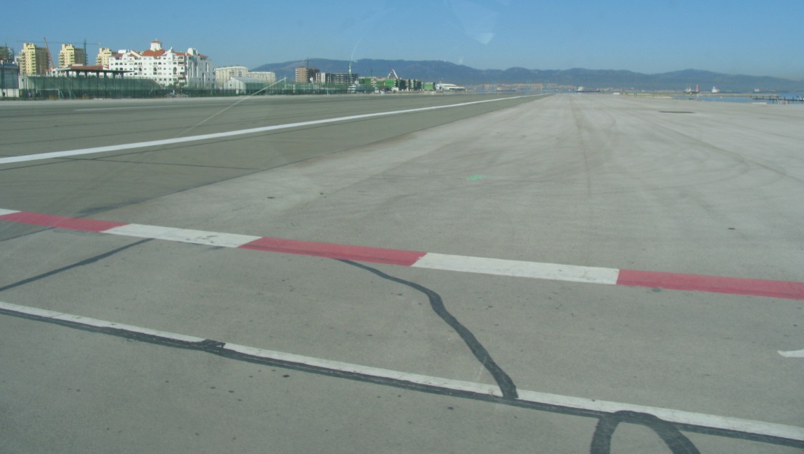 Cross the airport runway