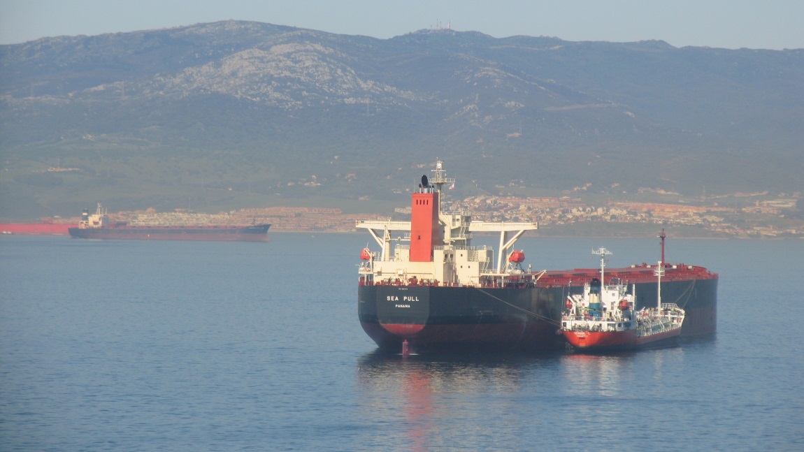 Ships in the Bay of Gibraltar