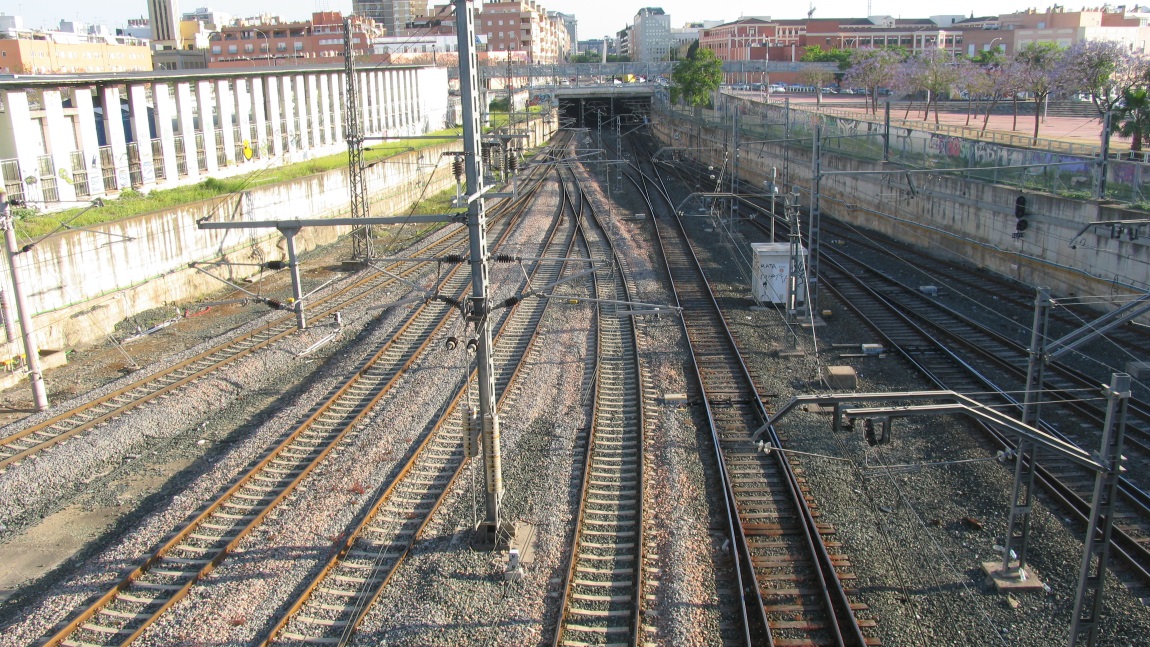 Crossing over the train tracks