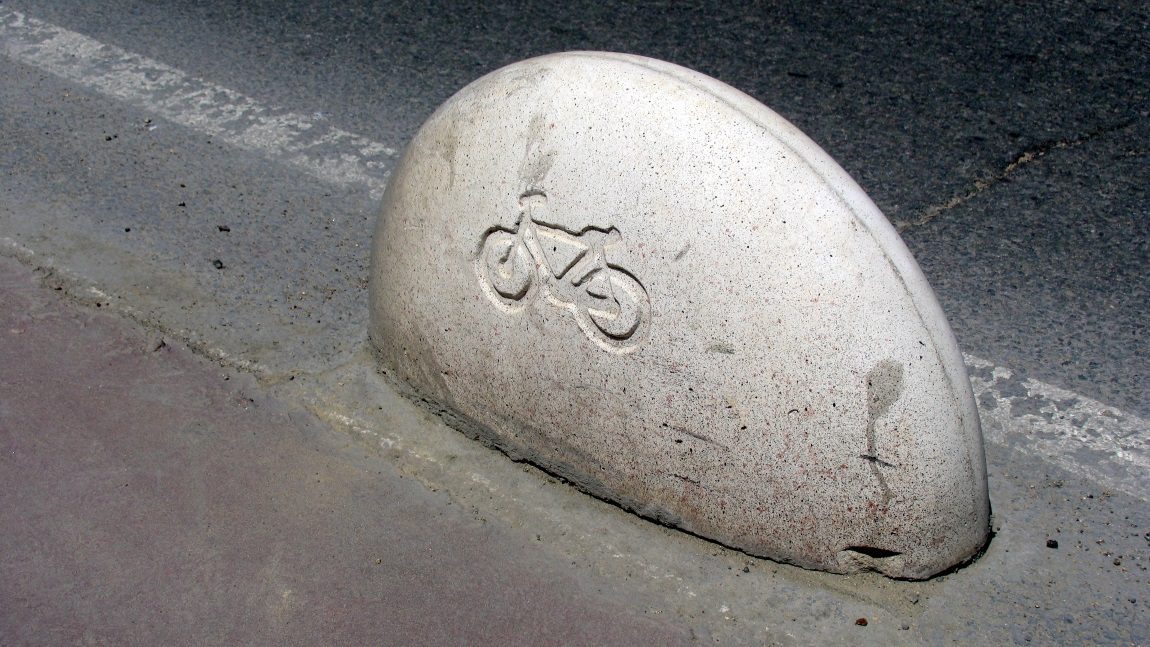 Bicycle lane marker