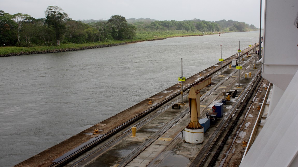 Entering the first of three