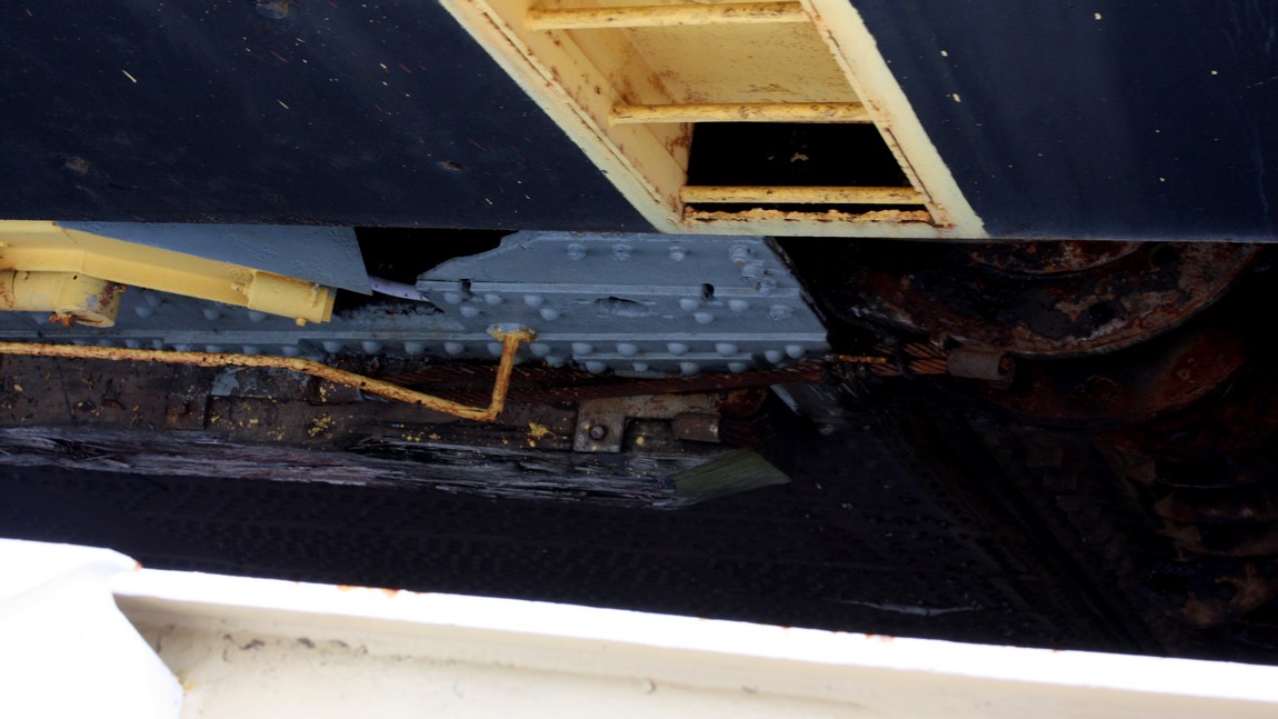 Hinge of one of the huge lock doors