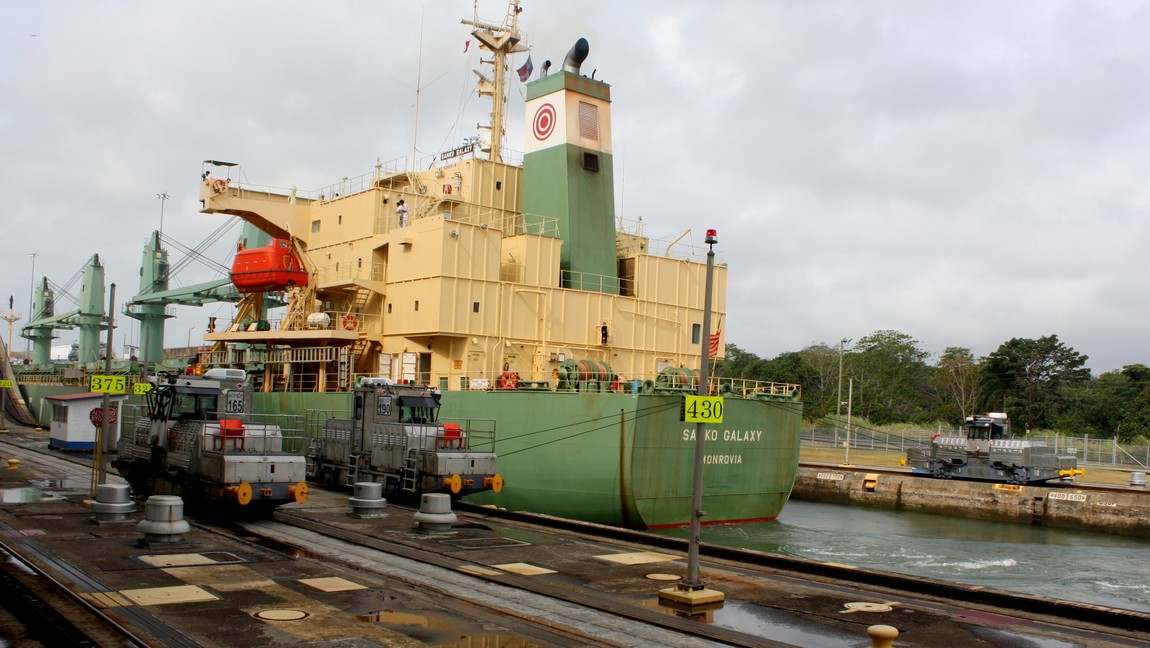 Centered in the canal