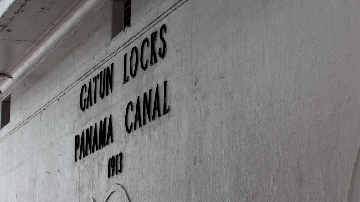 Signage on the control tower