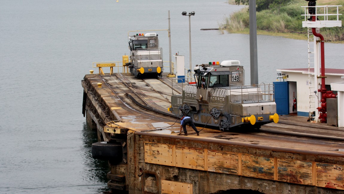 Mule retrieving it's cables