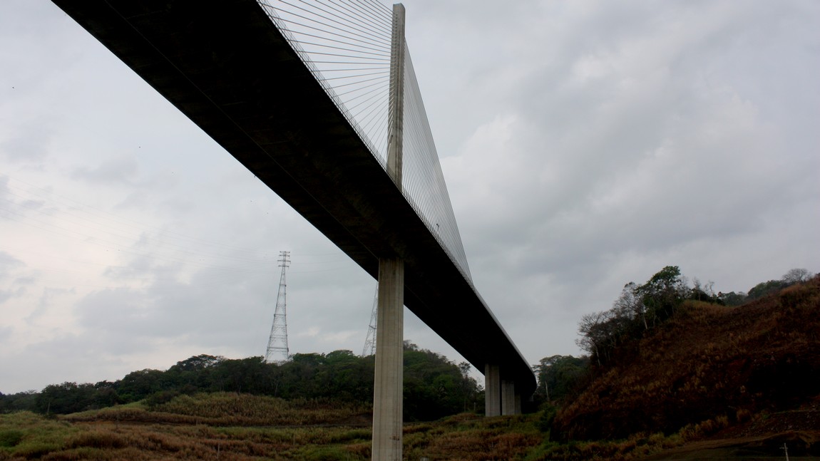 Passing under the Centennial Bridge