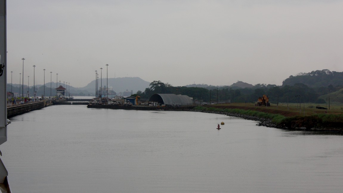 Entering the Pedro Miguel Locks