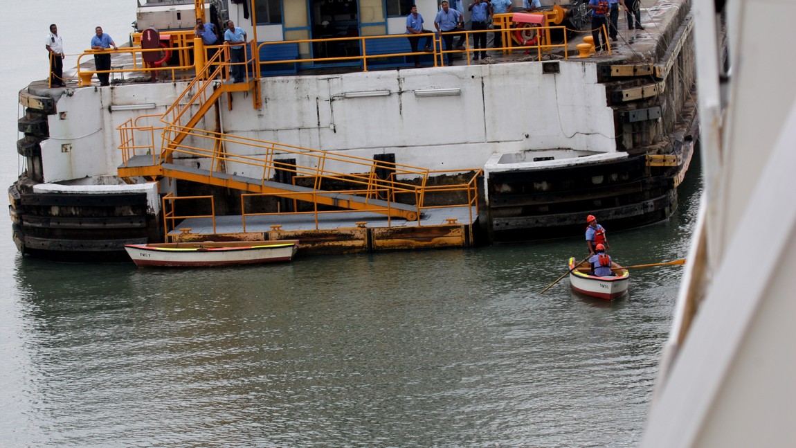 Work is still done using rowboats