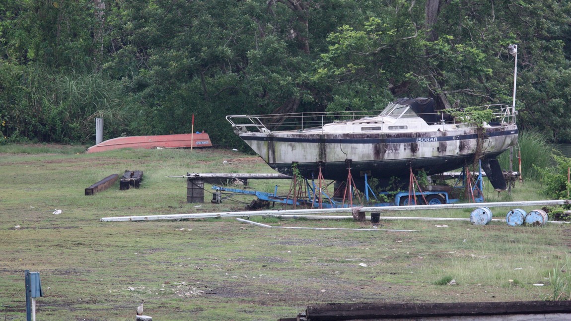 Boat that has been in storage