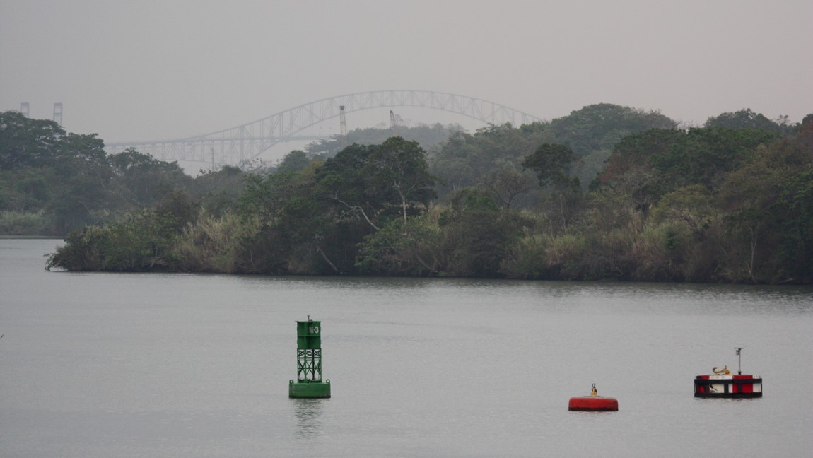 Crossing Miraflores Lake