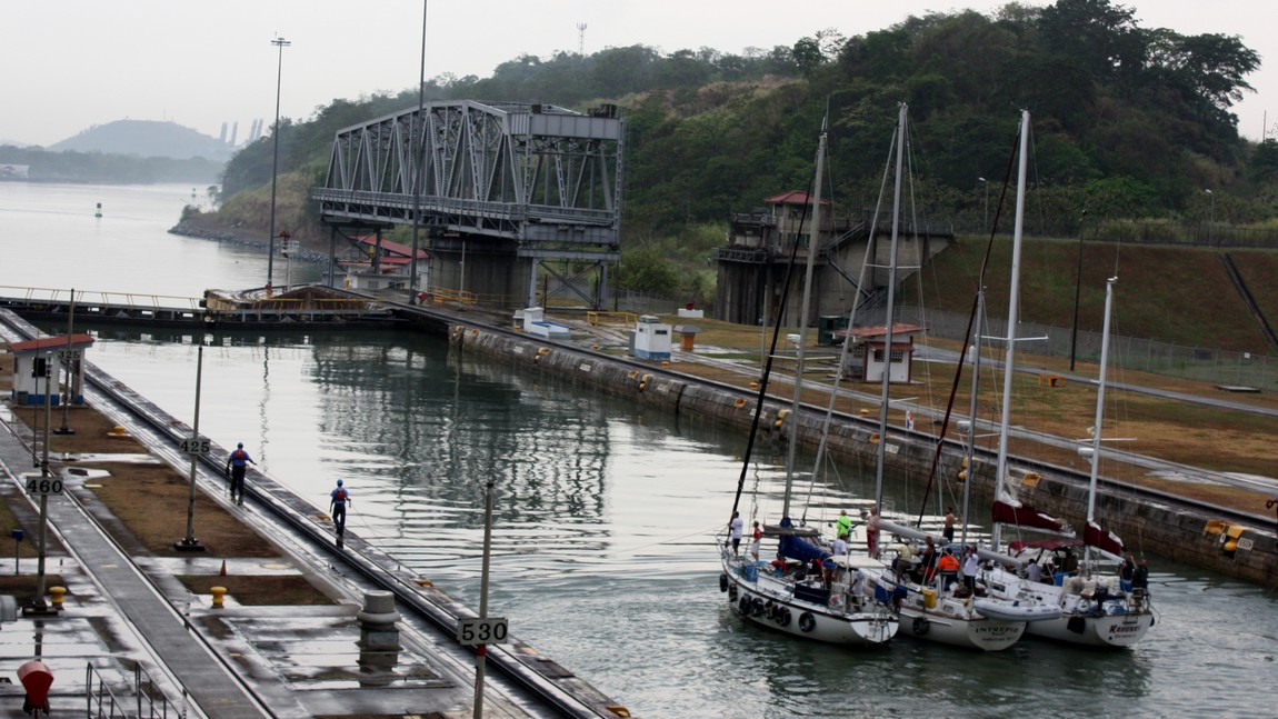 Moving into the second lock