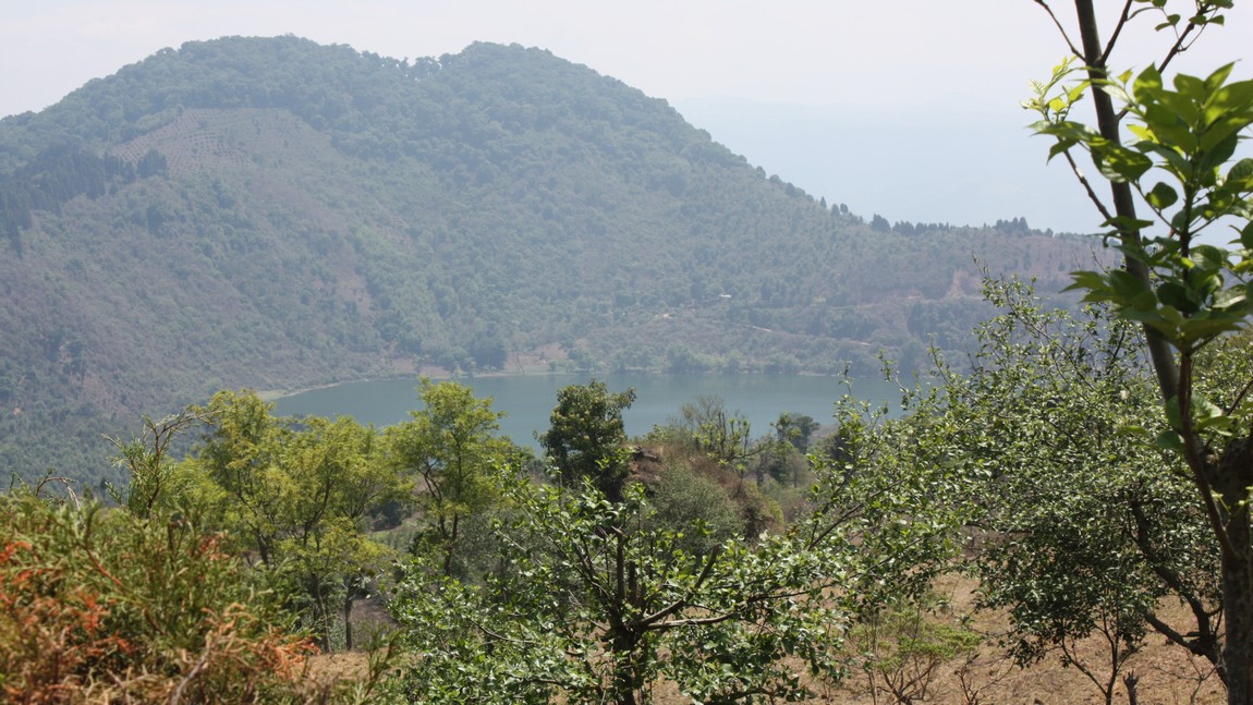 Lagoon at the base of Pacaya Volcano