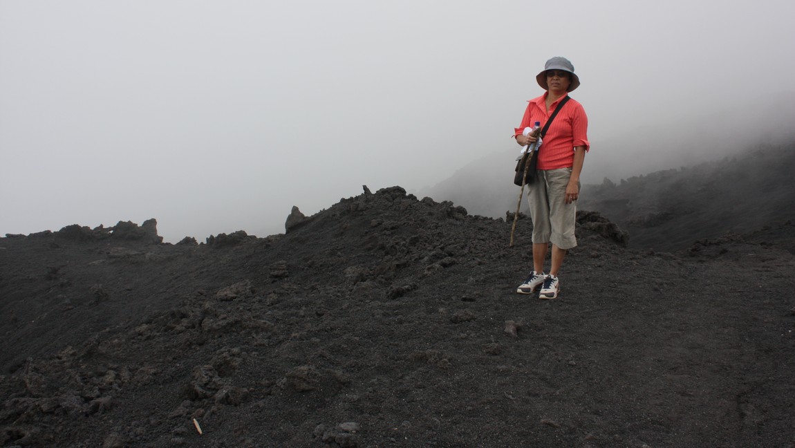 Hiking up Pacaya Volcano
