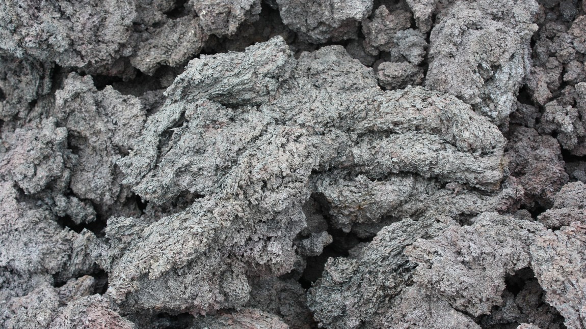 Fresh lava is very sharp