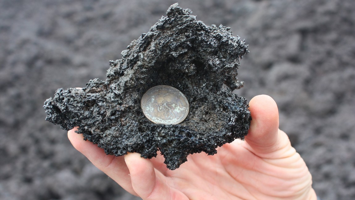 Coin into the molten lava