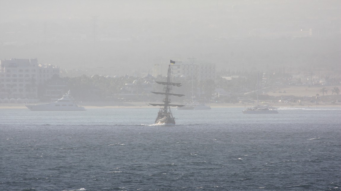 Ship near El Medano Ejidal