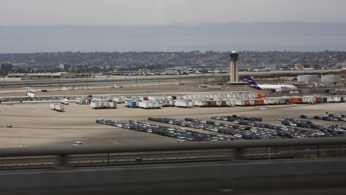 Passing the international airport